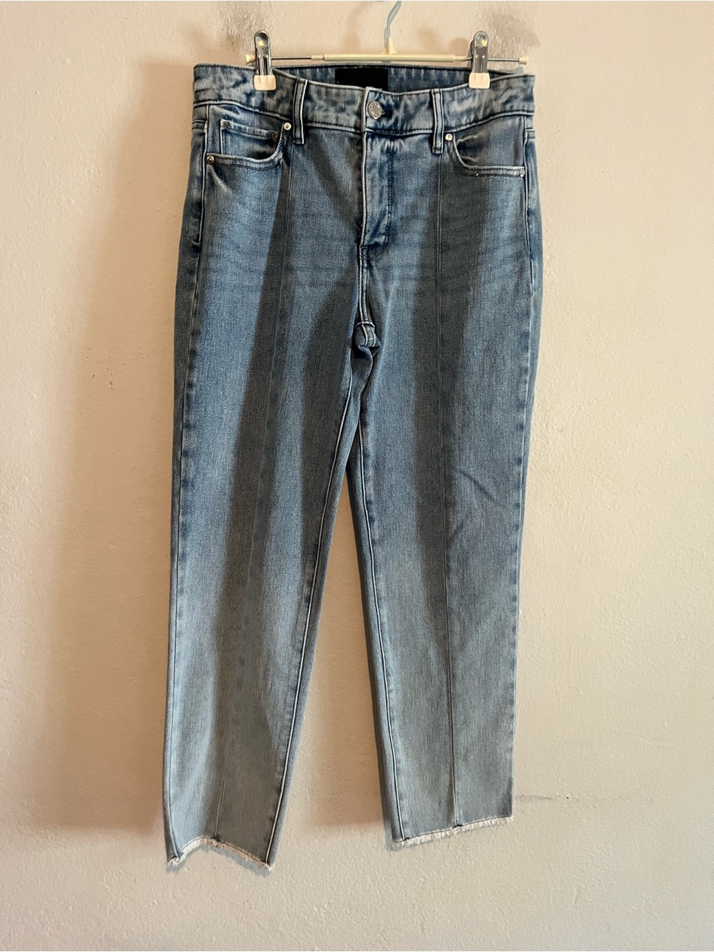 White House Black Market High Rise Back Slit Ombré Jeans Size 4